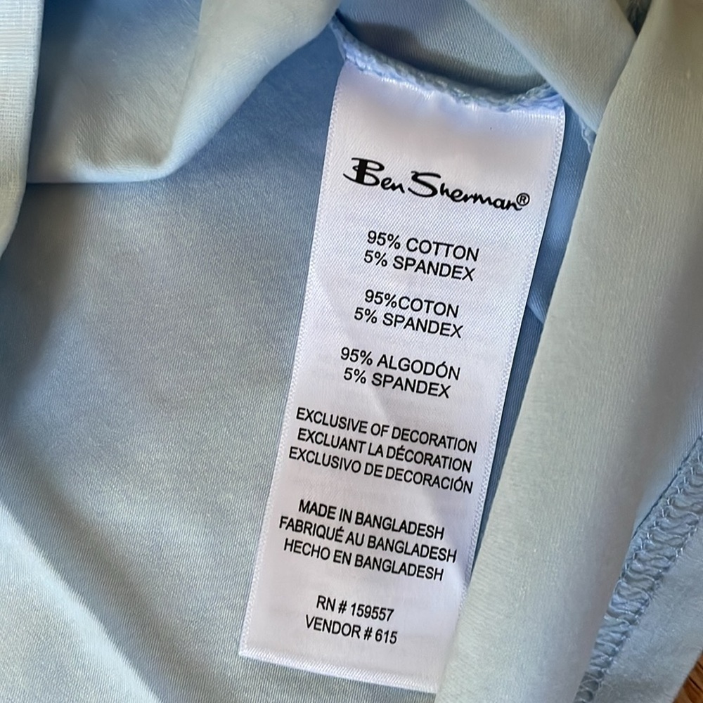 Ben Sherman Crewneck Short Sleeve T Shirt Mens Large Blue Casual NWT - Picture 7 of 9